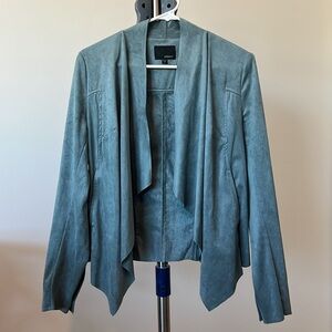 EDYSON Faux Suede Blue Blazer